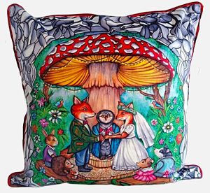Fox's Wedding Scatter Cushion Covers